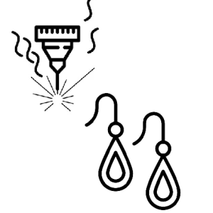 Création de boucles d’oreilles au laser MOPA